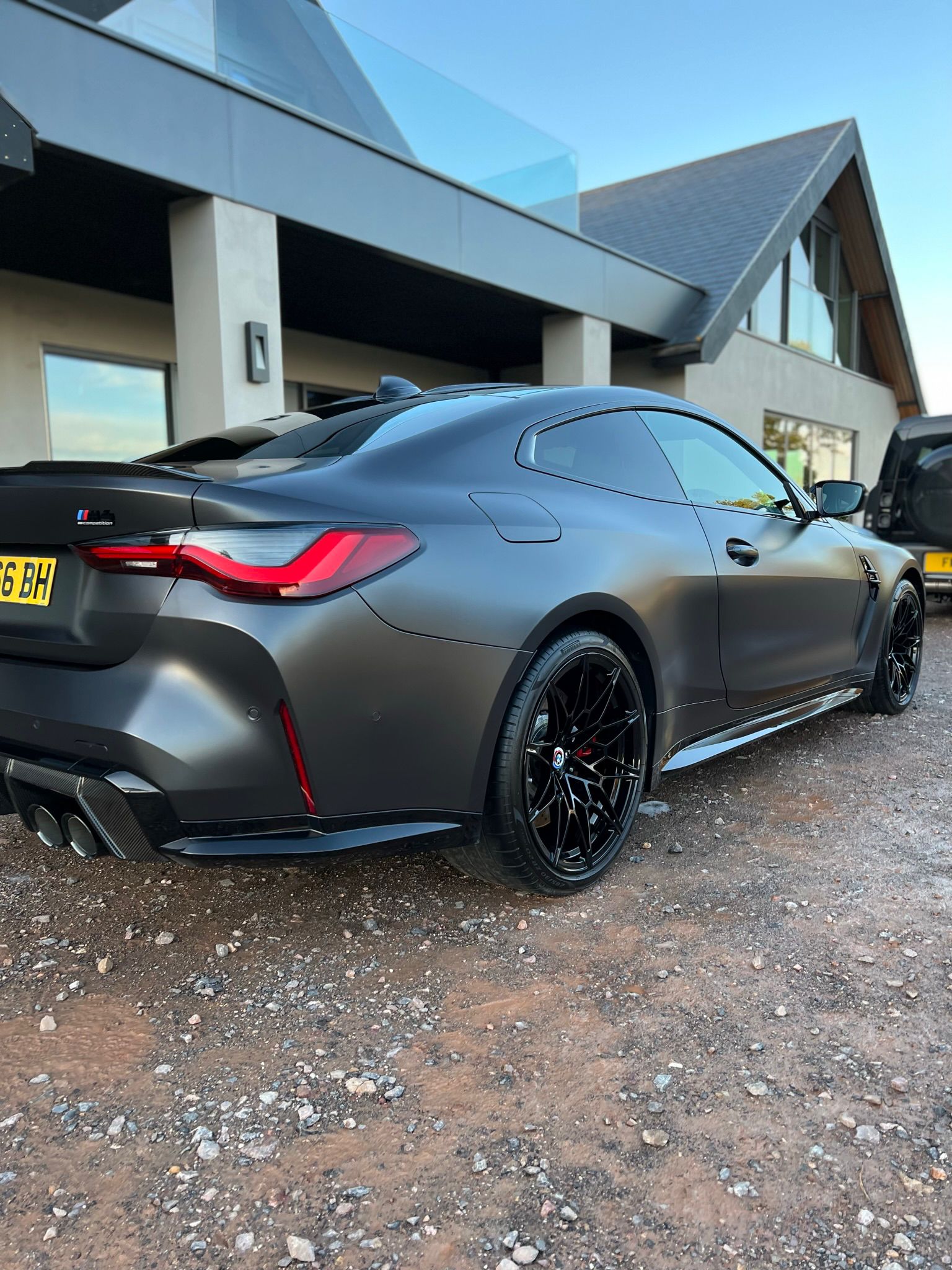 BMW rear view ceramic coating and detailing in Essex by JP detail and dents