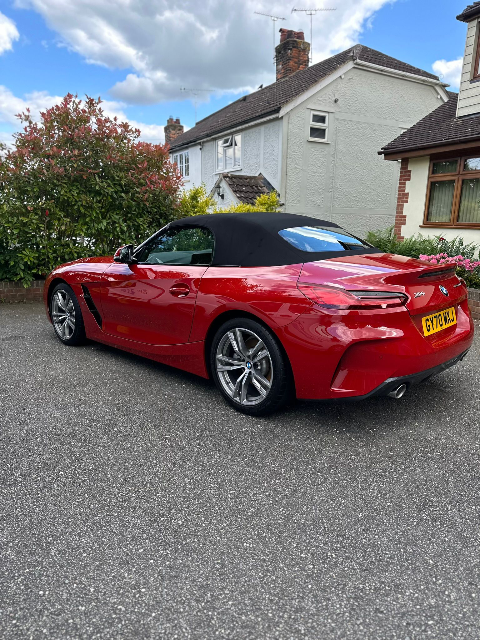BMW rear view ceramic coating and detailing in Essex by JP detail and dents